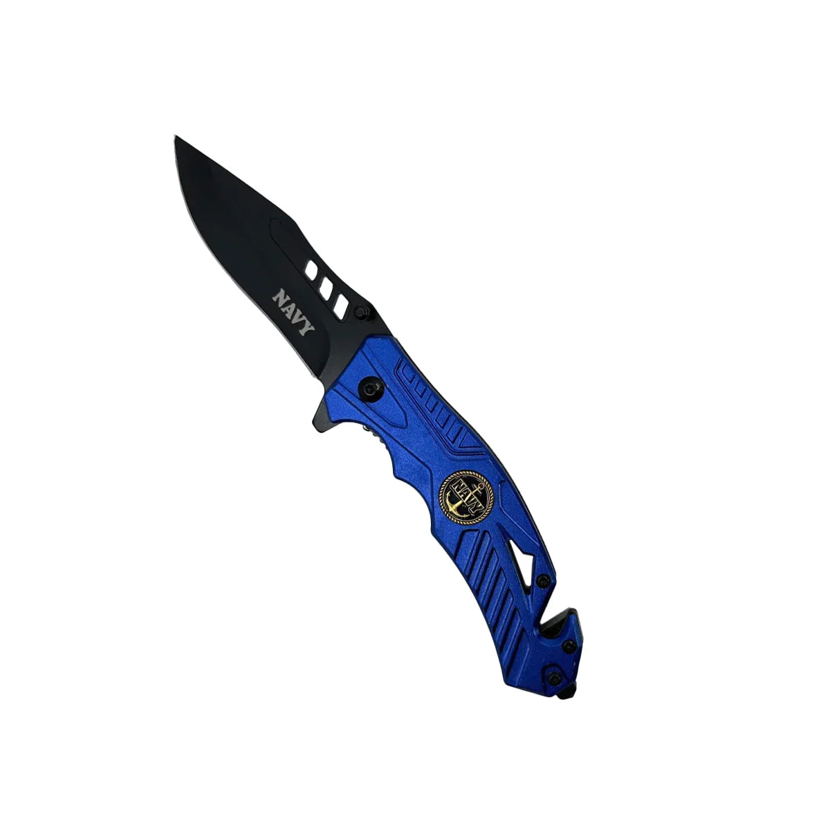 5" Spring Assisted Knife "NAVY" - Tophatter Daily Deals