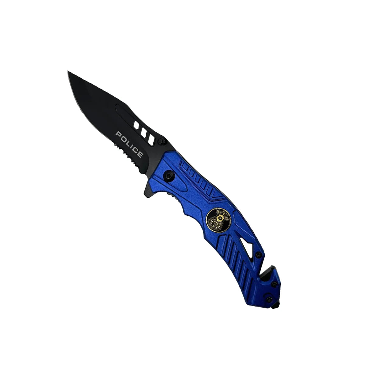 5" Spring Assisted Knife "POLICE" - Tophatter Daily Deals