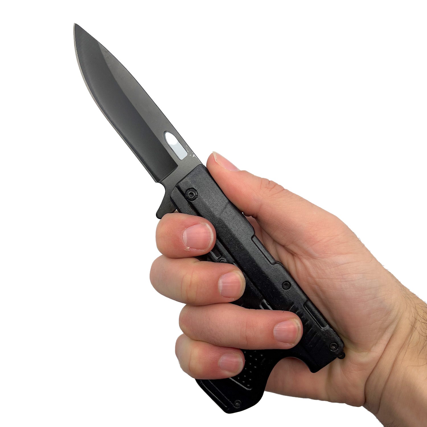 Spring Assisted Gun Knife - Tophatter Daily Deals