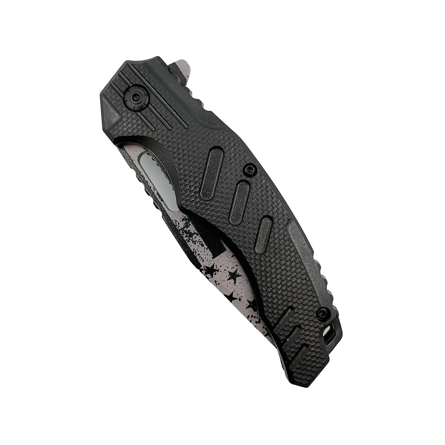 4.75" American Flag Tanto Blade With ABS Handle Knife - Tophatter Daily Deals