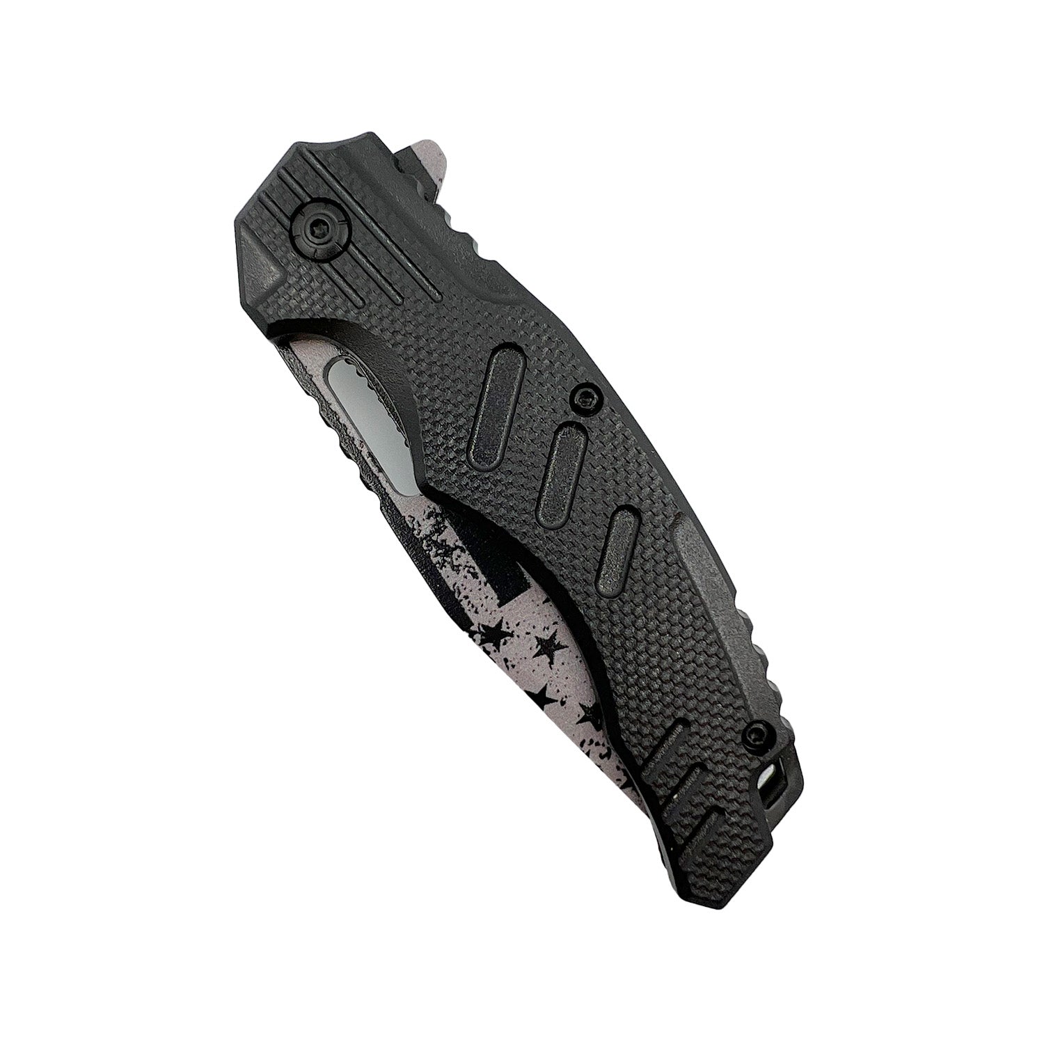 4.75" American Flag Tanto Blade With ABS Handle Knife - Tophatter Daily Deals