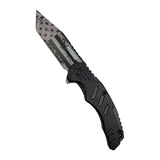 4.75" American Flag Tanto Blade With ABS Handle Black Knife - Tophatter Daily Deals