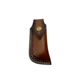 3.5" Damascus Drop Point Blade Knife w/ Wood Handle - Tophatter Daily Deals