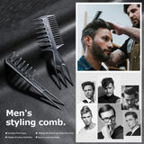 Hairdressing Combs Sets - 10 Pcs Hair Styling Comb Set Professional Black Hairdressing Brush Barbers Combs Apparel & Accessories - Tophatter Daily Deals