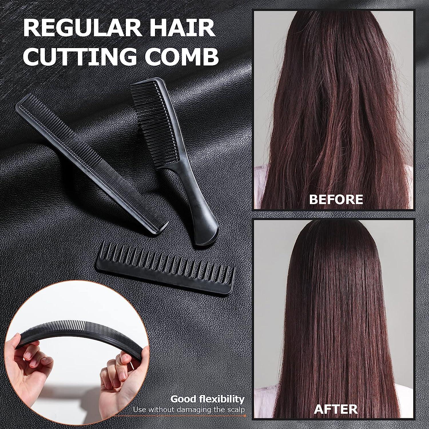 Hairdressing Combs Sets - 10 Pcs Hair Styling Comb Set Professional Black Hairdressing Brush Barbers Combs Apparel & Accessories - Tophatter Daily Deals