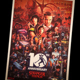 Stranger Things - Limited Edition 10th Anniversary Art Print Fine Art Print - Tophatter Daily Deals