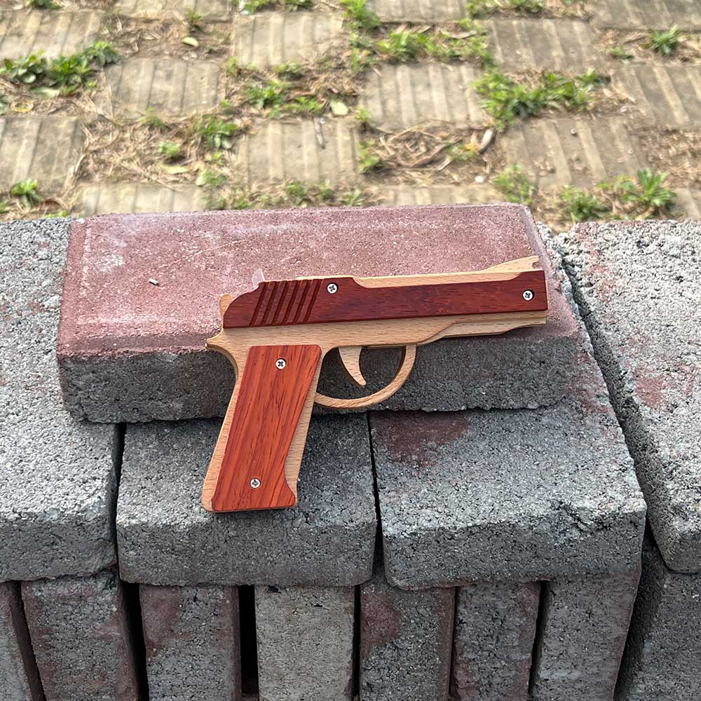 Wooden M9 Replica Rubber Band Gun - Tophatter Daily Deals