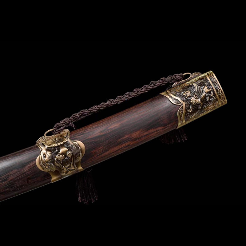 Handmade Tiger High Manganese Steel Chinese Sword - Tophatter Daily Deals