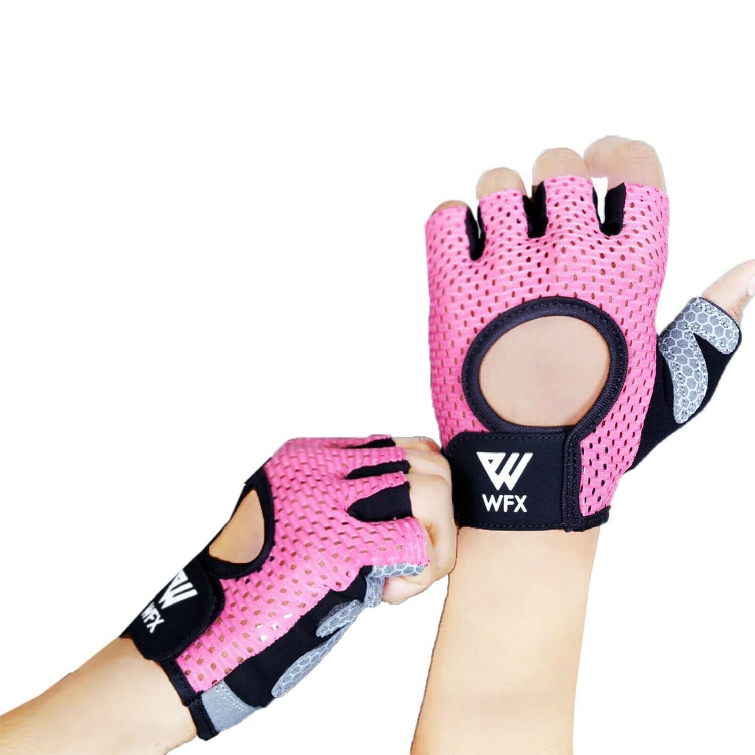 Weight Lifting Gloves for Men and Women - Best Gym Gloves Pink Exercise & Fitness - Tophatter Daily Deals