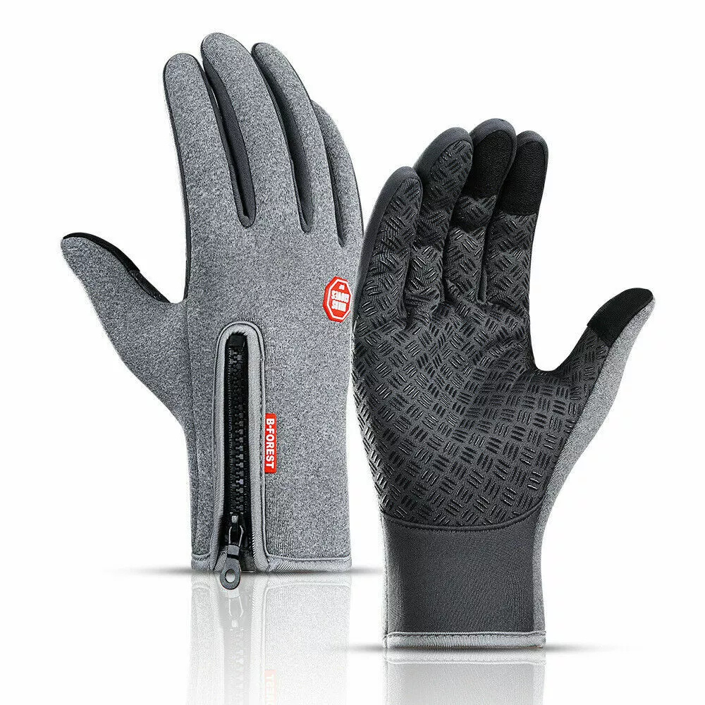 Heated Winter Gloves Thermal Sports Gear Fall 2025 Grey - Tophatter Daily Deals