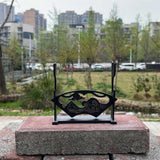 2-Layer Wooden Landscape Pattern Weapon Display Holder - Tophatter Daily Deals
