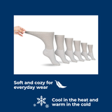 Men's Cotton Diabetic Crew Socks (6 Pair) Men's Socks - Tophatter Daily Deals