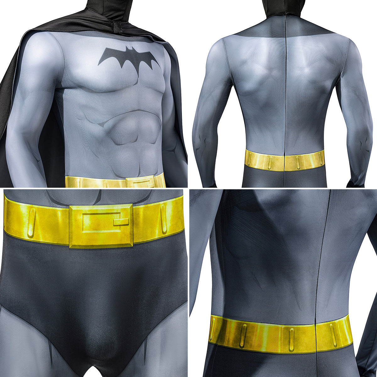 2024 Animation Batman: Caped Crusader Batman Jumpsuit Cosplay Costume Costume - Tophatter Daily Deals