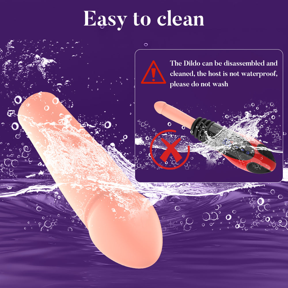 Acmejoy - 9 Thrusting Vibrating Heating Dildo Sex Machine Dildos - Tophatter Daily Deals