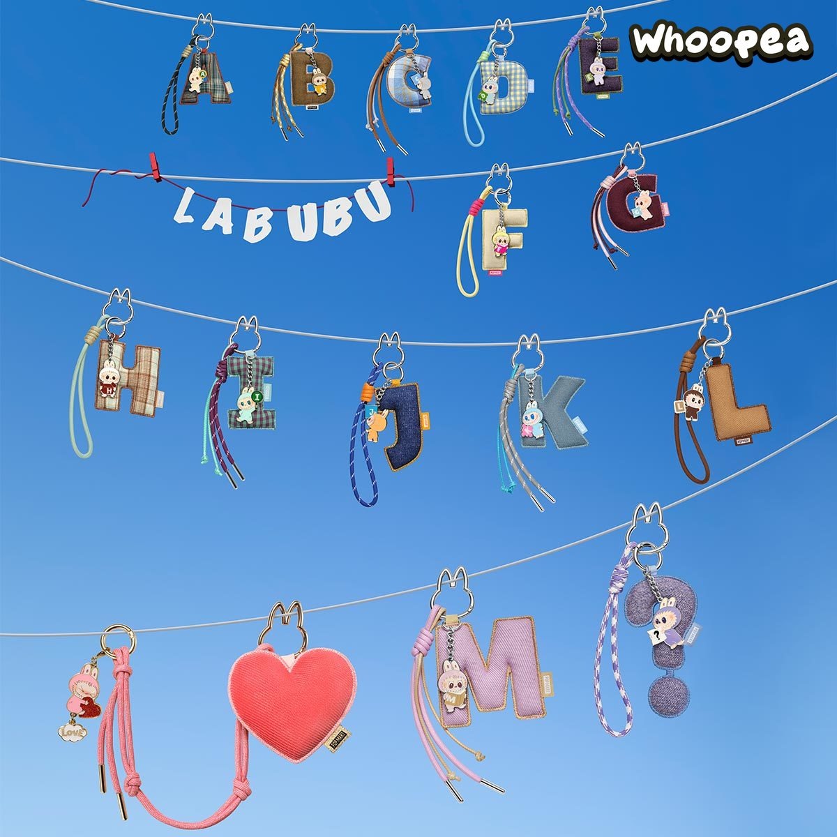 THE MONSTERS Pin for Love Series- Letter Pendant Blind Box (A-M) - Tophatter Daily Deals