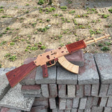 AK47 Wooden Replica Rubber Band Gun Model Kit - Tophatter Daily Deals