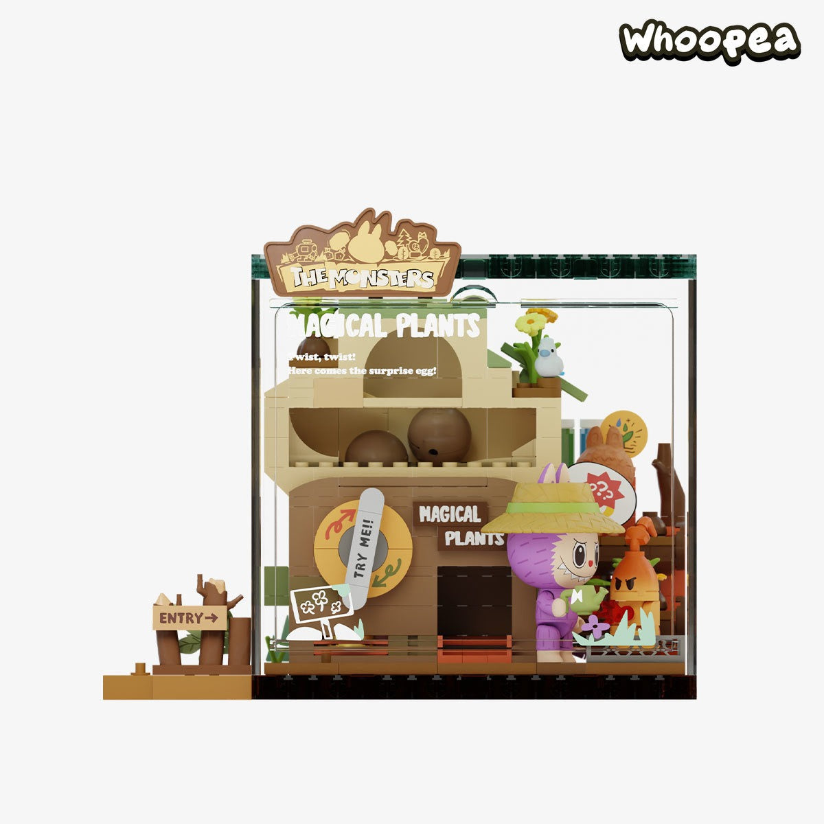 THE MONSTERS Forest Secret Base Series Blocks Part 2 MAGICAL PLANTS - Tophatter Daily Deals