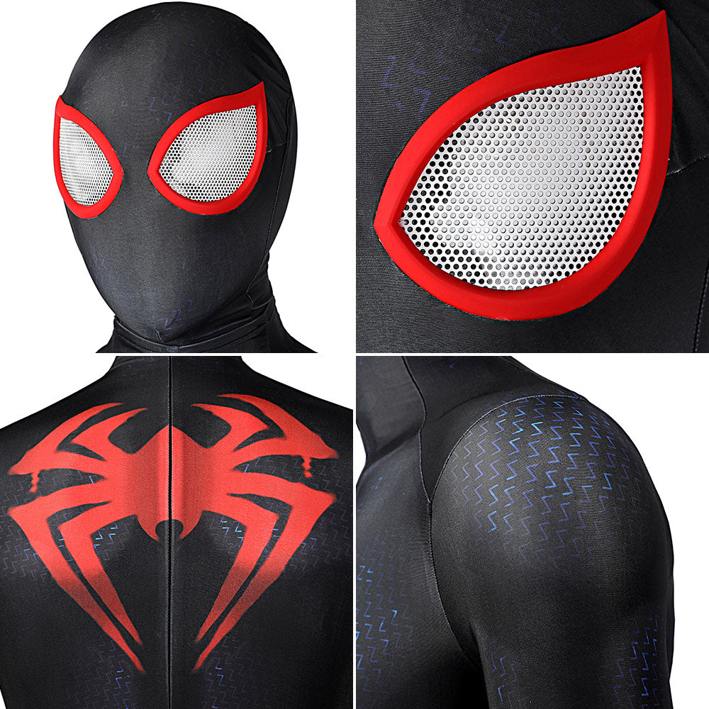 MAV Spider-Man: Across The Spider-Verse Miles Morales Jumpsuit Zentai Cosplay Costume - Tophatter Daily Deals