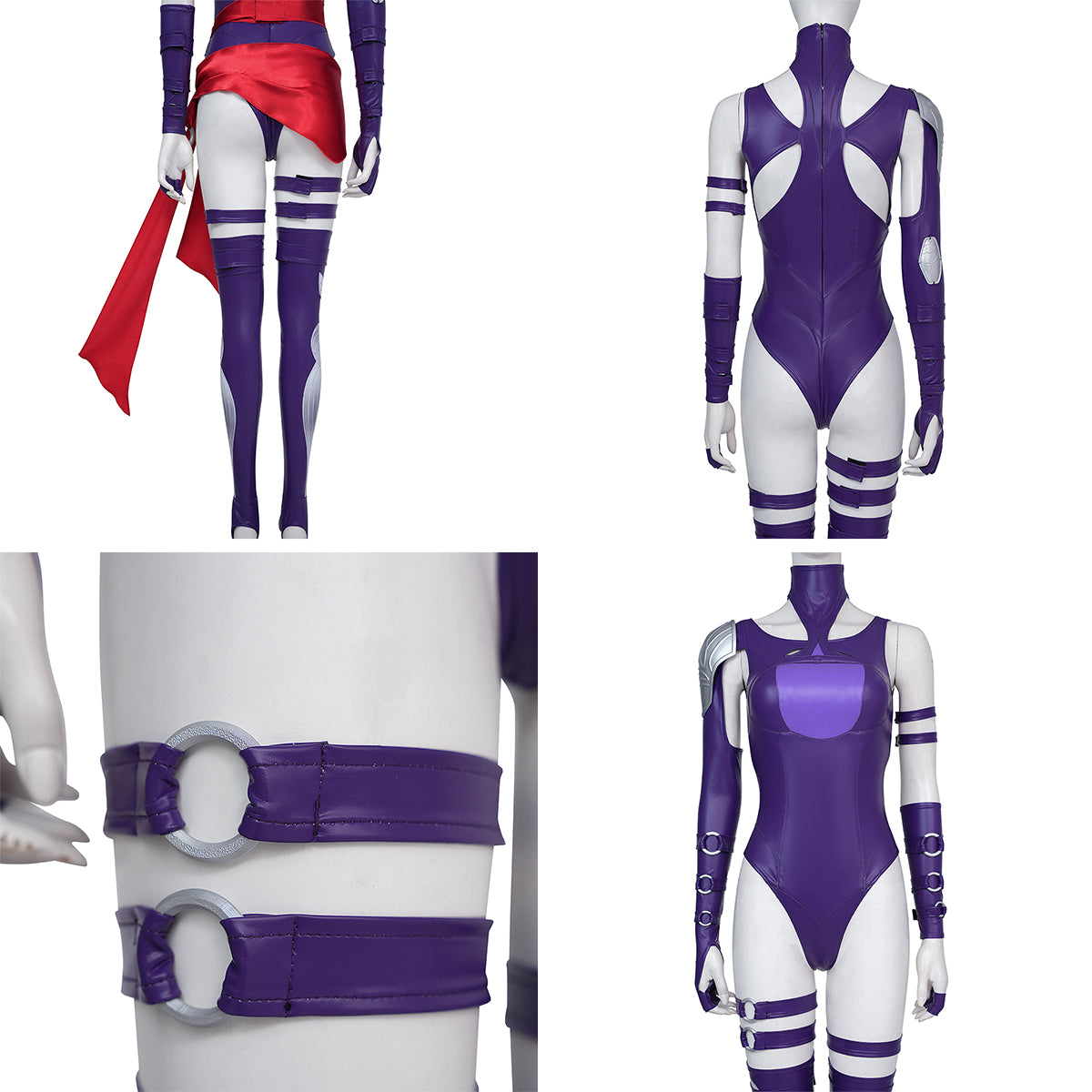 MAV Rivals Vengeance Psylocke Artificial Leather Cosplay Costume Costume - Tophatter Daily Deals