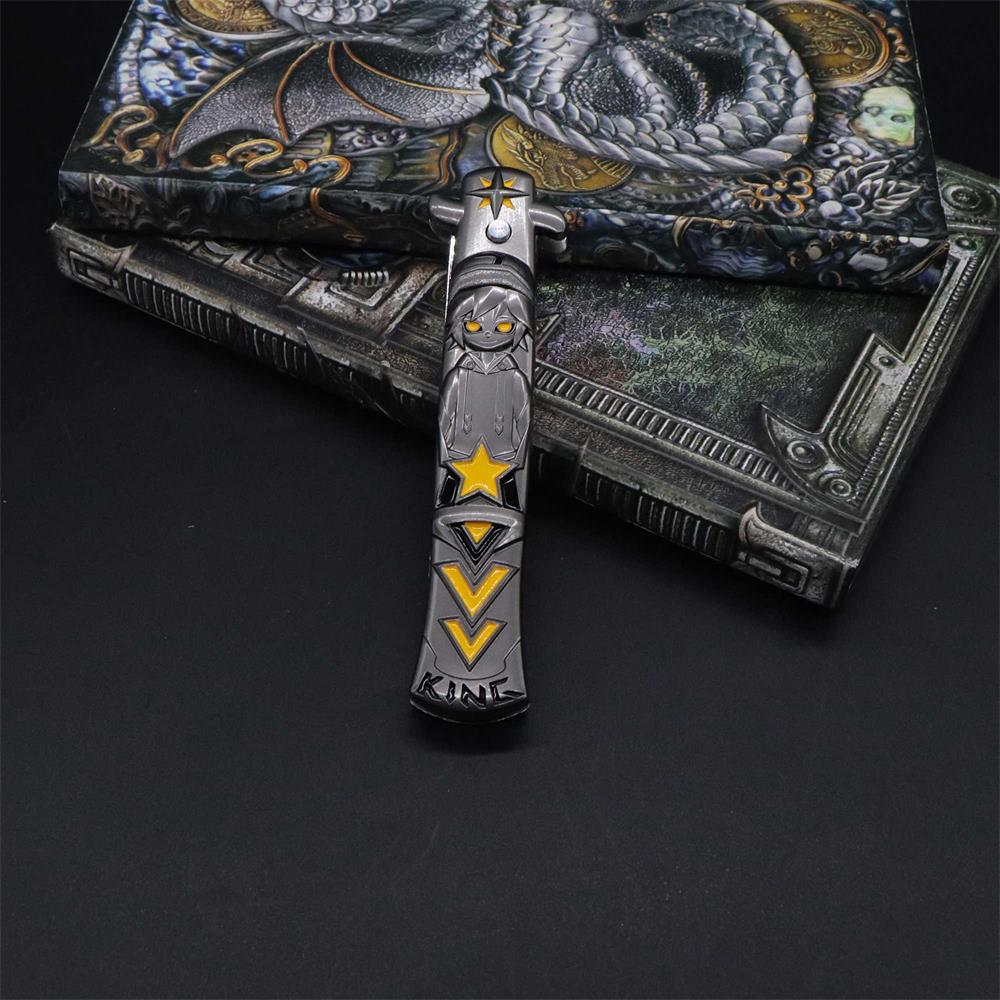 Folding Knife Game Animation Collection Metal Model - Tophatter Daily Deals