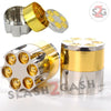 Revolver Bullet Herb Grinder Tobacco Mill - Gold Small 1.6 Inch 3 piece Silver Gold - Small 1.6" Smoking Accessories - Tophatter Daily Deals