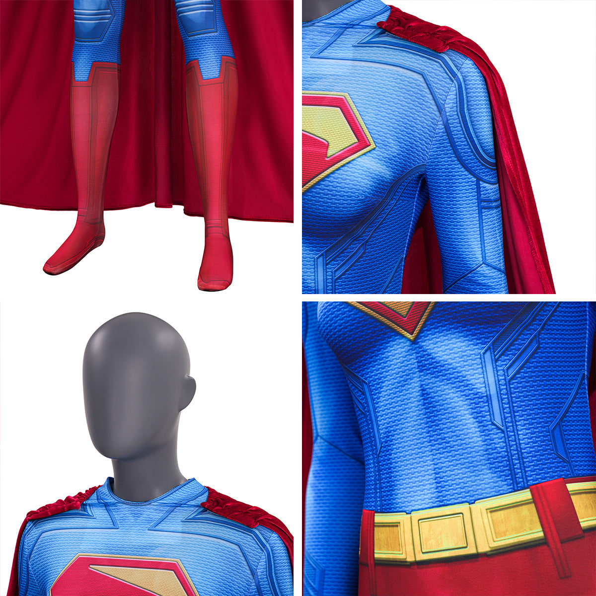 Superheroine Super Woman Jumpsuit Cosplay Costume Costume - Tophatter Daily Deals