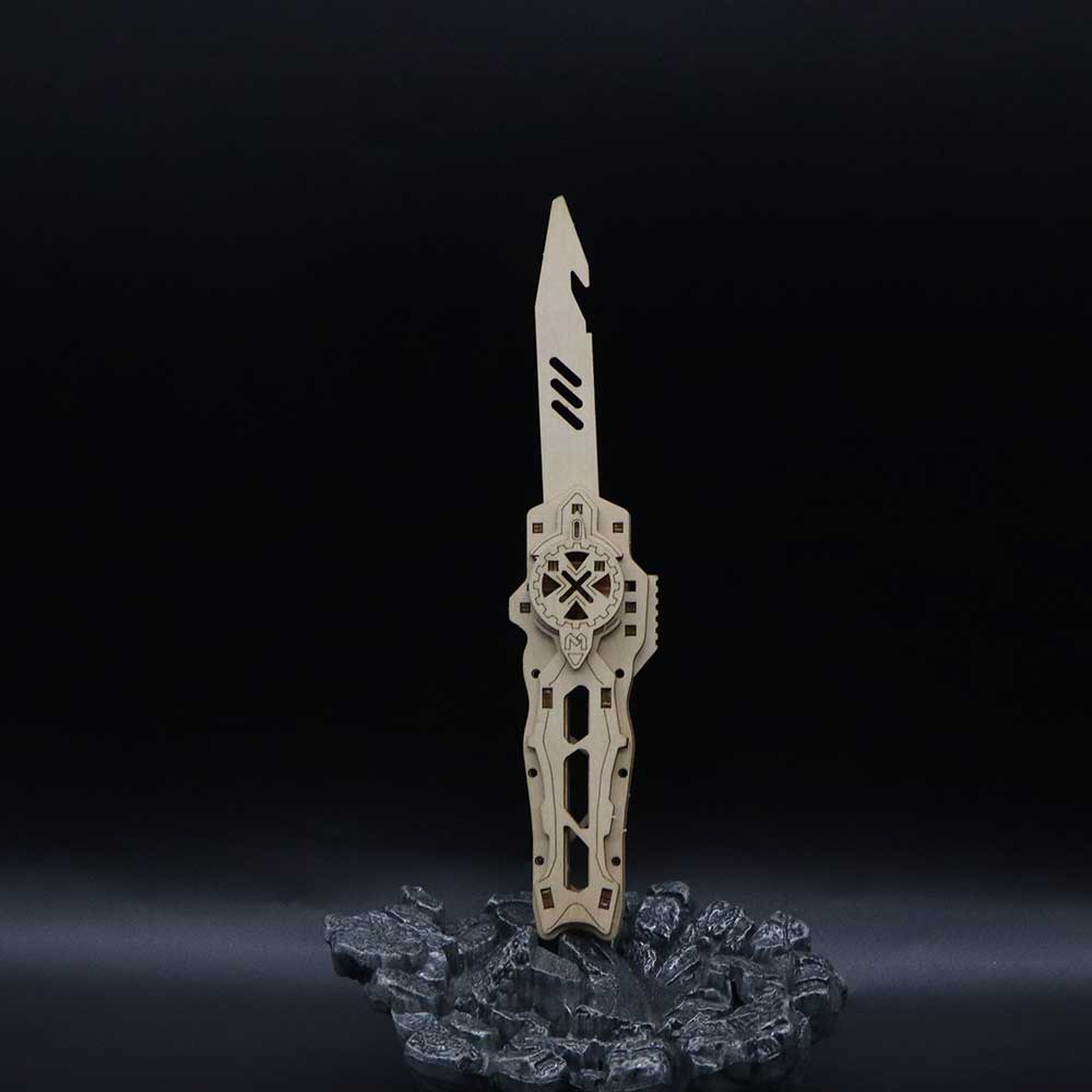 Wooden Switchblade Model Kit Wood knife - Tophatter Daily Deals