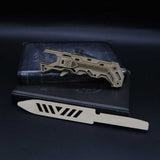 6 Cool Wooden Knife Model Kit 3D Blade Puzzle Toy - Tophatter Daily Deals
