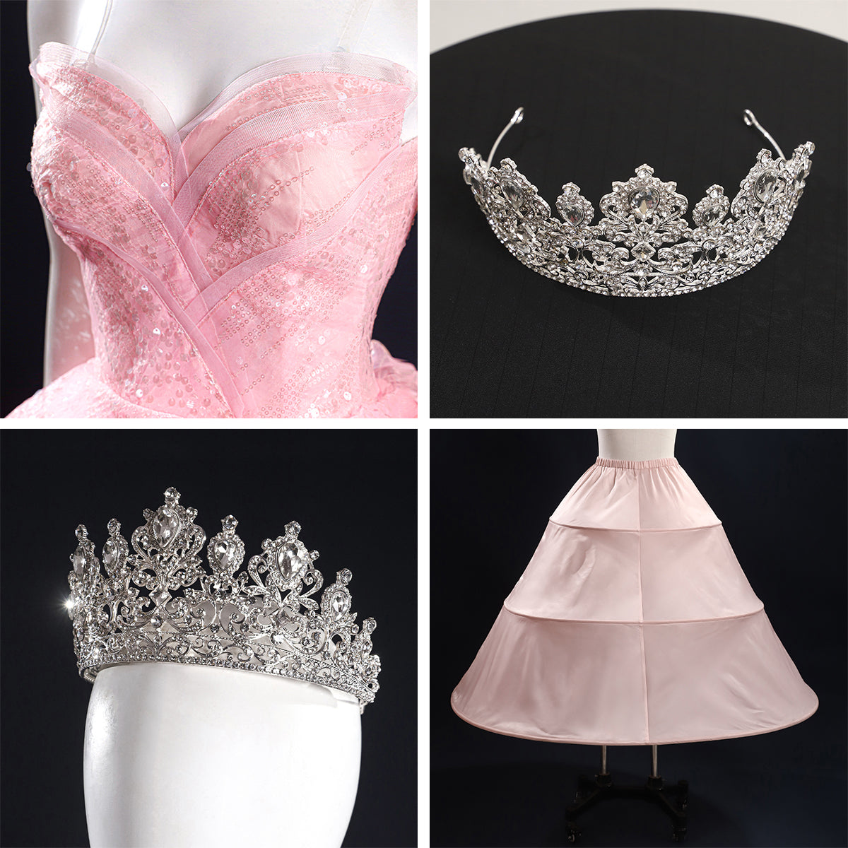 Wicked (2024) Glinda Cosplay Costume Costume - Tophatter Daily Deals