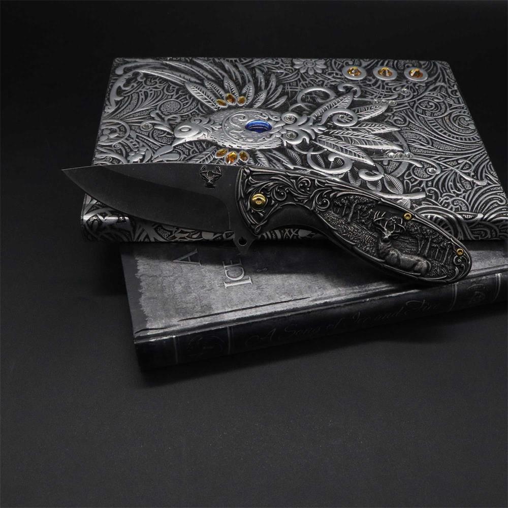 Reindeer Folding Knife - Tophatter Daily Deals