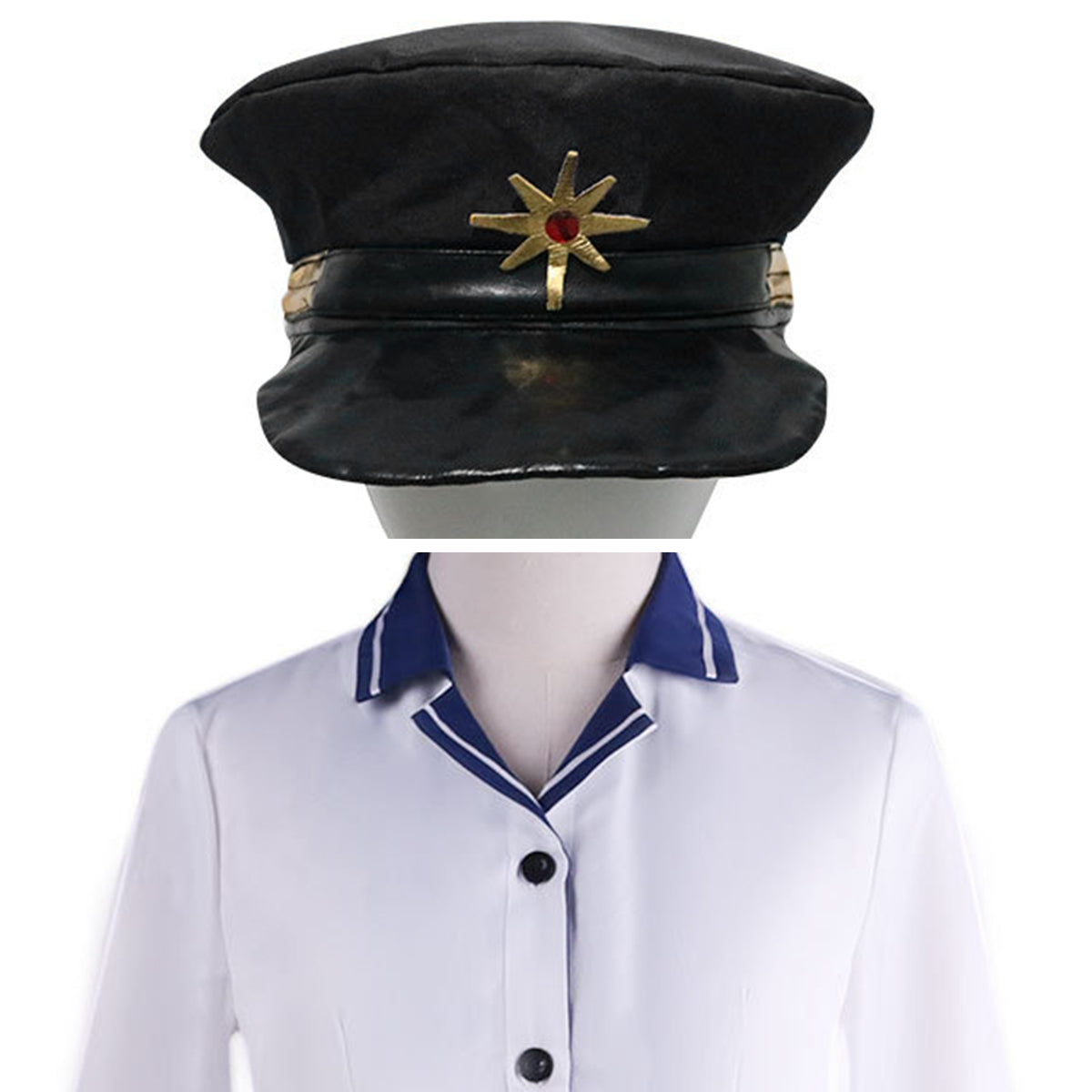 86--EIGHTY-SIX Vladilena Milizé Lena Black Suit(Include Hat) Cosplay Costume Costume - Tophatter Daily Deals