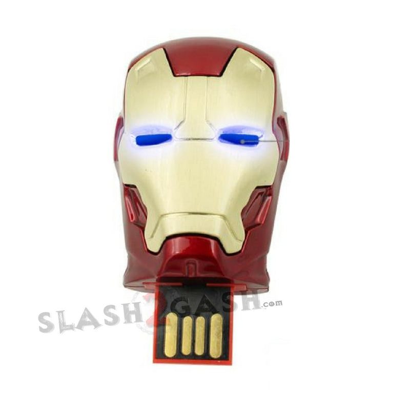 Iron Man USB Flash Drive 2.0 Moveable Hand w/ LED Light 16gb Memory Stick 16GB 2.0 Mark 42 USB Flash Drive - Tophatter Daily Deals