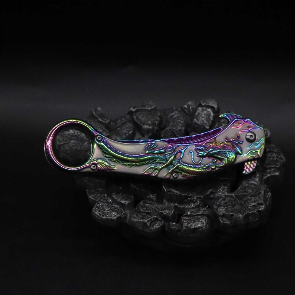 Eastern Dragon Folding Knife - Tophatter Daily Deals