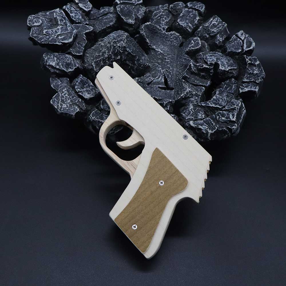 Makarovpistol Assembled Pistol Wooden Replica Rubber Band Gun - Tophatter Daily Deals