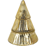 Glass Christmas Tree 2-wick Scented Candle | Christmas Candle Holder - 17cm Scented Candle - Tophatter Daily Deals