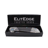 7.75" Titanium & Damascus Folding Knife Knife - Tophatter Daily Deals