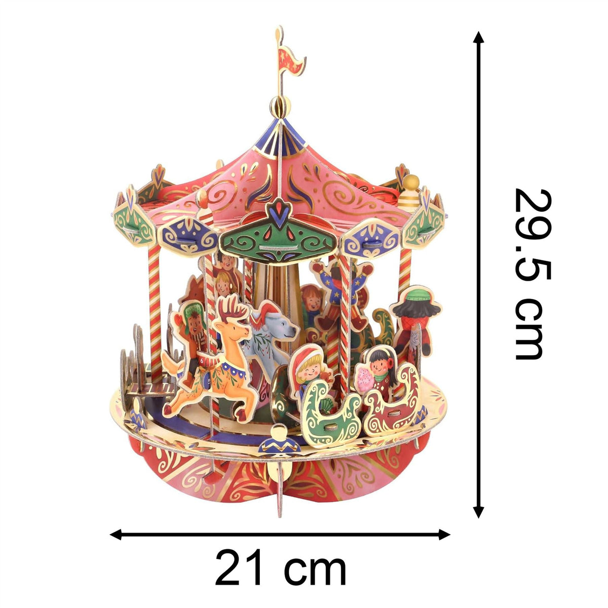 Pop & Build - Carousel Countdown | 3D Pop-up Christmas Advent Calendar Advent Calendar - Tophatter Daily Deals