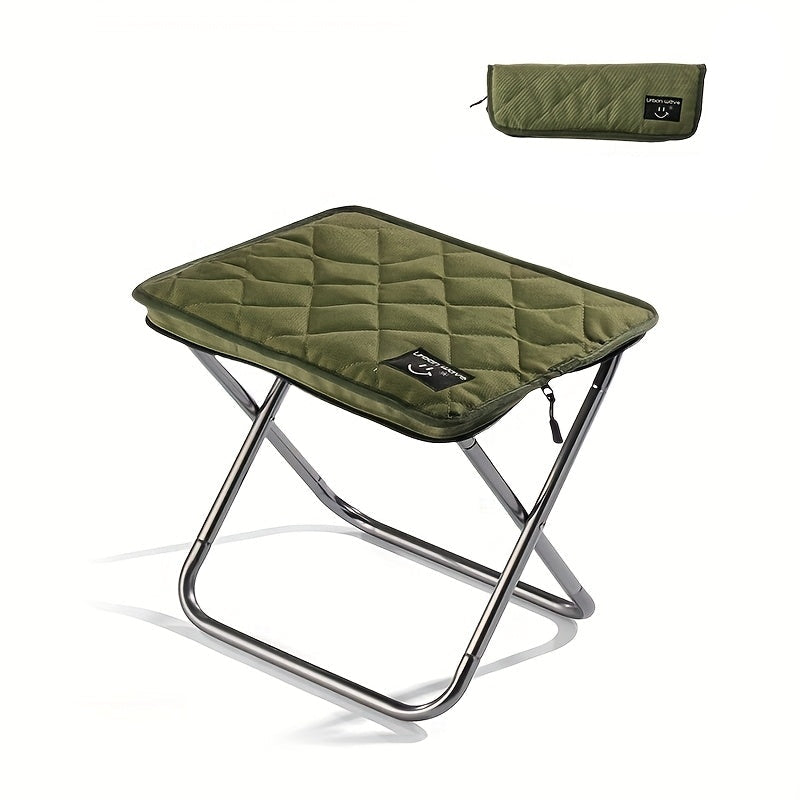 Folding Aluminum Stool with Carry Bag Outdoor Recreation > Camping > Camp Furniture - Tophatter Daily Deals