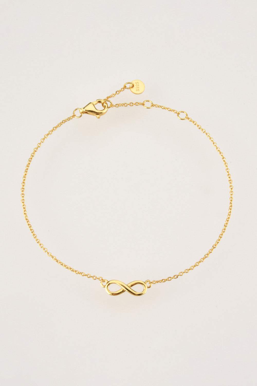 Figure 8 Lobster Clasp 925 Sterling Silver Necklace Necklaces - Tophatter Daily Deals