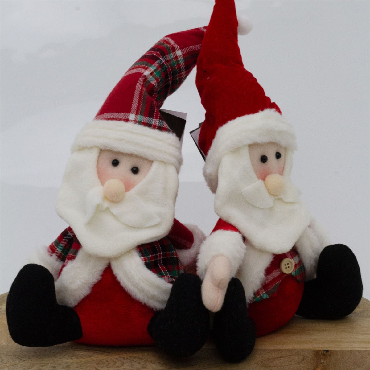Santa Claus Christmas Doorstop | Novelty Father Christmas Fabric Door Stop 23cm Doorstop - Tophatter Daily Deals