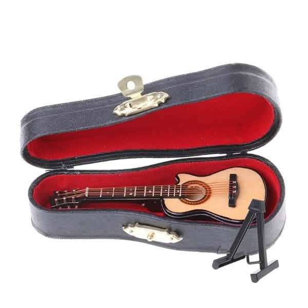 10CM Toy Acoustic Guitar Chipped Wood Toys & Games - Tophatter Daily Deals