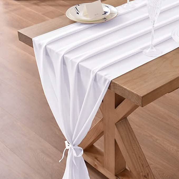 10Ft. Chiffon Table Runner Furniture & Decor - Tophatter Daily Deals
