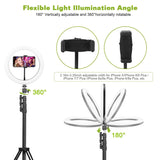10in 120 LEDs Selfie Ring Light Mobile Accessories - Tophatter Daily Deals