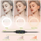 10in 120 LEDs Selfie Ring Light Mobile Accessories - Tophatter Daily Deals