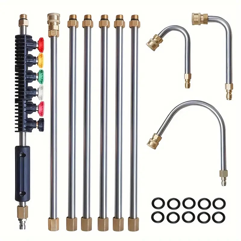 Pressure Washer Wand Telescoping 8 To 10 Ft Gutter Cleaner - Tophatter Daily Deals