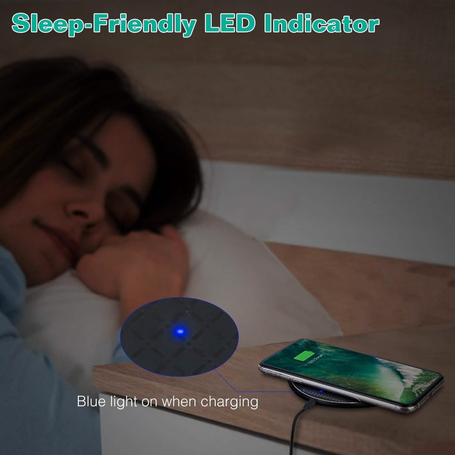 10W Qi Wireless Charger Mobile Accessories - Tophatter Daily Deals