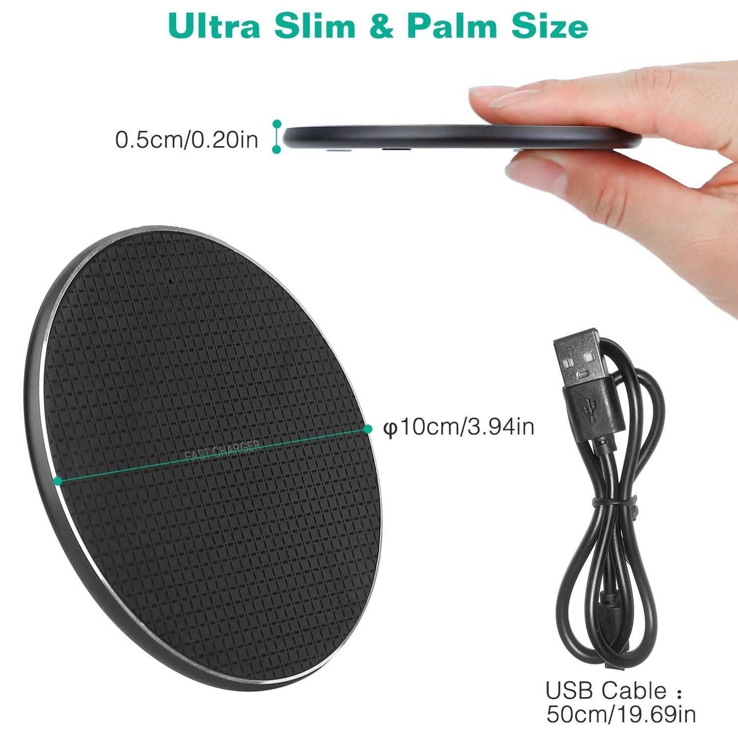 10W Qi Wireless Charger Mobile Accessories - Tophatter Daily Deals
