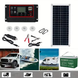 10W Solar Panel 18V Solar Cell 60A&100A Controller Solar Panels Batteries & Power Accessories - Tophatter Daily Deals