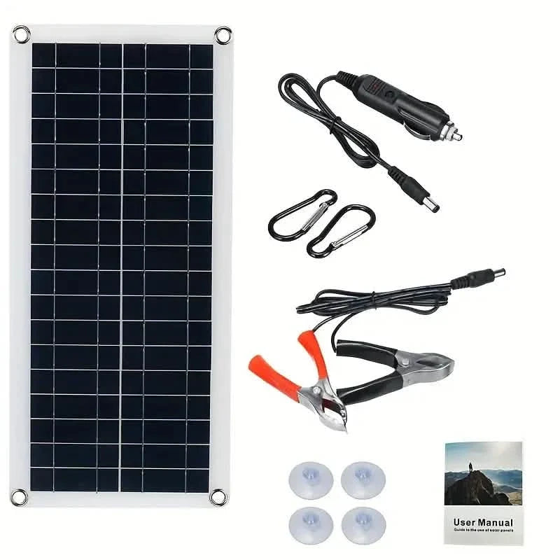 10W Solar Panel 18V Solar Cell 60A&100A Controller Solar Panels Solar Panels Batteries & Power Accessories - Tophatter Daily Deals