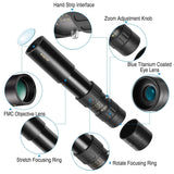 10X-300X Zoom Monocular Telescope High Definition Phone Telephoto Lens Mobile Accessories - Tophatter Daily Deals